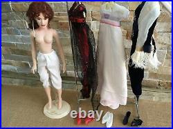 Franklin Mint 16 Vinyl TITANIC ROSE DOLL withSTAND + 3 OUTFITS Dress & Shoes Sets