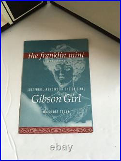 Franklin Mint 16 vinyl GIBSON GIRL TRUNK CASE for Doll, clothing & accessories