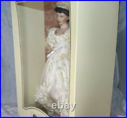 Franklin Mint Collector Vinyl Portrait Scarlett O'Hara Bride Doll New