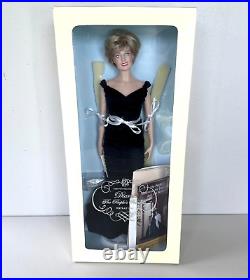 Franklin Mint Diana The Peoples Princess Doll Midnight Blue Velvet Ball Gown NIB