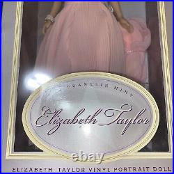 Franklin Mint Elizabeth Taylor Vinyl Portrait Doll. New in Box