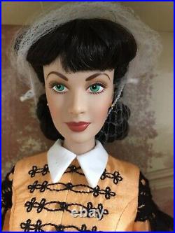 Franklin Mint GWTW 16 Vinyl DOLL SCARLETT Business Woman withStand, Tag, Box & COA