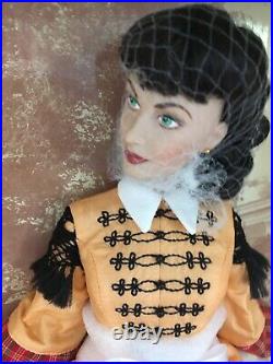 Franklin Mint GWTW 16 Vinyl DOLL SCARLETT Business Woman withStand, Tag, Box & COA