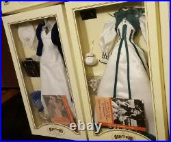 Franklin Mint GWTW Scarlett O'hara Vinyl Portrait Doll +12 Outfit Dress Wardrobe