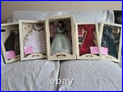 Franklin Mint Gone With The Wind Scarlett OHara Vinyl Portrait Doll + 4 Outfits