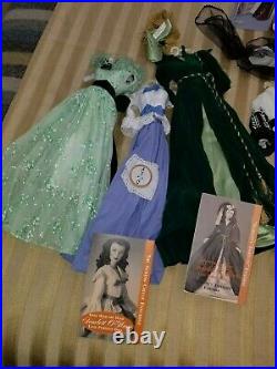 Franklin Mint Gone with the Wind Scarlett O'hara Doll, Trunk & 13 Outfits