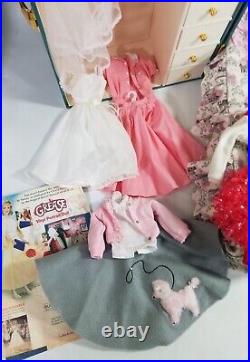 Franklin Mint Grease Sandy Doll with Bedroom Wardrobe Trunk and 7 Outfits
