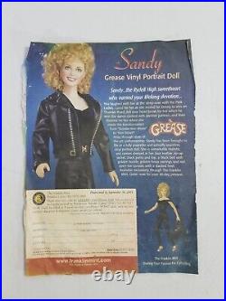 Franklin Mint Grease Sandy Doll with Bedroom Wardrobe Trunk and 7 Outfits