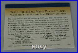 Franklin Mint I Love Lucy & Ethel Buy the Same Dress 16 Doll with Outfit MIB COA