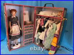 Franklin Mint I Love Lucy Trunk Case with Doll 10 Costumes and Accessories