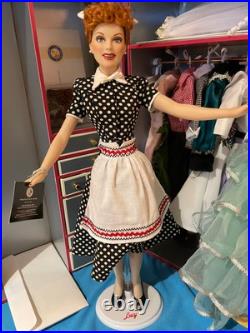 Franklin Mint I Love Lucy Trunk Case with Doll 10 Costumes and Accessories