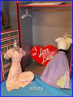Franklin Mint I Love Lucy Trunk Case with Doll 10 Costumes and Accessories