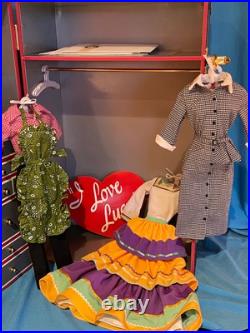 Franklin Mint I Love Lucy Trunk Case with Doll 10 Costumes and Accessories