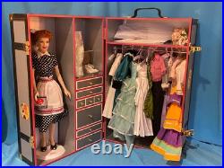 Franklin Mint I Love Lucy Trunk Case with Doll 10 Costumes and Accessories