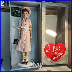 Franklin Mint I Love Lucy Vinyl Doll Chocolate Factory Doll With COA