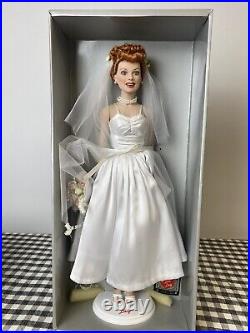 Franklin Mint I Love Lucy Vinyl Doll In Wedding Dress