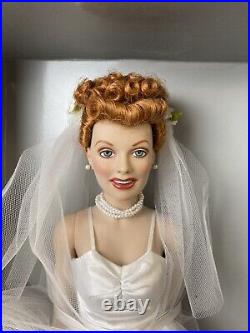 Franklin Mint I Love Lucy Vinyl Doll In Wedding Dress
