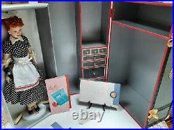 Franklin Mint I Love Lucy Wardrobe Doll Trunk, Lucy Doll Included Both COA'S