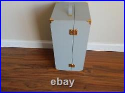 Franklin Mint Jackie Kennedy Vinyl Wardrobe Trunk Three Hangers/Picture Frame