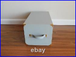 Franklin Mint Jackie Kennedy Vinyl Wardrobe Trunk Three Hangers/Picture Frame