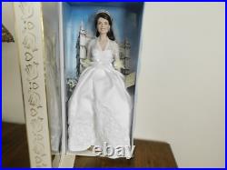 Franklin Mint Kate Middleton Portrait of a Princess Royal Wedding Doll 16 NEW
