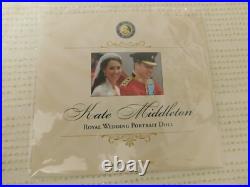 Franklin Mint Kate Middleton Portrait of a Princess Royal Wedding Doll 16 NEW