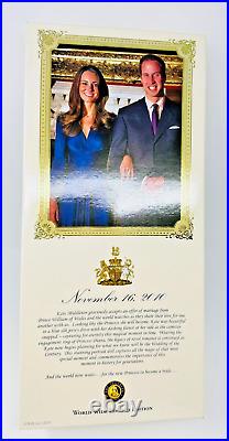Franklin Mint Kate Middleton Royal Engagement Portrait Doll In Original Box