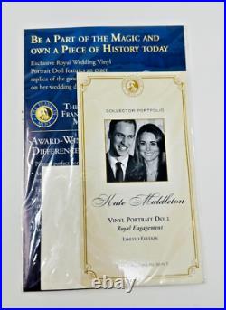 Franklin Mint Kate Middleton Royal Engagement Portrait Doll In Original Box