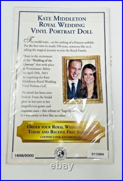 Franklin Mint Kate Middleton Royal Engagement Portrait Doll In Original Box