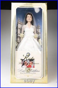 Franklin Mint Kate Middleton Vinyl Royal Wedding Bride Doll With COA