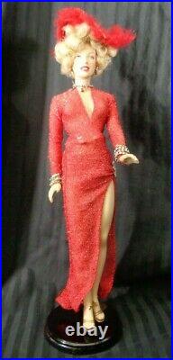 Franklin Mint MARILYN MONROE VINYL PORTRAIT DRESS UP DOLL Gentlemen Pref Blondes