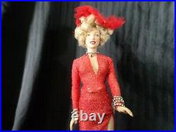 Franklin Mint MARILYN MONROE VINYL PORTRAIT DRESS UP DOLL Gentlemen Pref Blondes