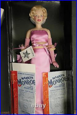 Franklin Mint Marilyn 16 Vinyl Doll Diamonds Are A Girls Best Friend Pink Satin
