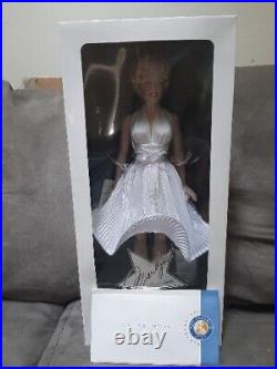 Franklin Mint Marilyn Monroe Portrait Doll 7 Year Itch White Dress