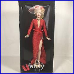 Franklin Mint Marilyn Monroe Portrait Doll Gentlemen Prefer Blondes Red Dress