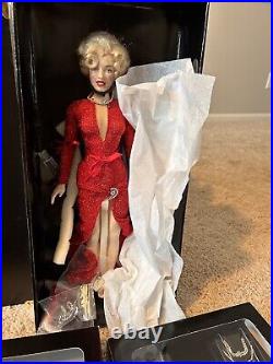 Franklin Mint Marilyn Monroe Portrait Doll With3 Outfits And Closet Carry Case