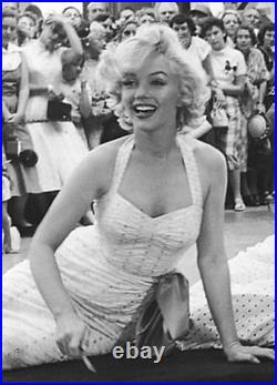 Franklin Mint Marilyn Monroe Walk Of Fame White Eyelet Dress 17 Vinyl Doll Nib