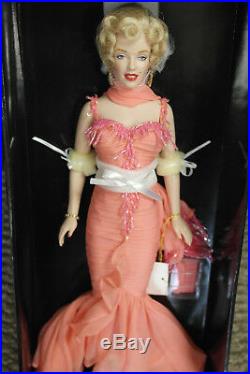 Franklin Mint Marilyn Vinyl Doll Platinum Premier Peach Silk Gown LE/750 SALE