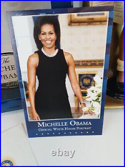 Franklin Mint Michelle Obama Vinyl Doll Limited Edition Rare #0298/9900 COA Franklin Mint Michelle Obama Vinyl Doll Limited Edition Rare #0298/9900 COA