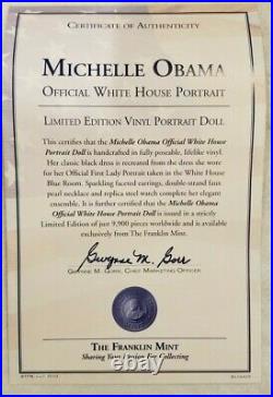 Franklin Mint Official White House Portrait The Michelle Obama Doll Collector