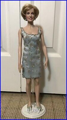 Franklin Mint PRINCESS DIANA 16 Inch Vinyl Doll Princess Of Grandeur+GIFT