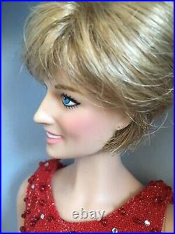 Franklin Mint PRINCESS DIANA 16 Vinyl DOLL Queen of Hearts Christmas 1998 NRFB