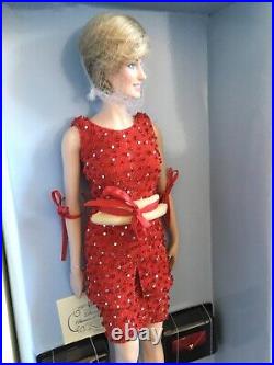 Franklin Mint PRINCESS DIANA 16 Vinyl DOLL Queen of Hearts Christmas 1998 NRFB