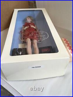 Franklin Mint PRINCESS DIANA 16 Vinyl DOLL Queen of Hearts Christmas 1998 NRFB