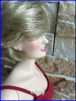 Franklin Mint PRINCESS DIANA 16 Vinyl DOLL in long Red Gown & Shoes