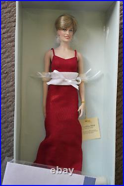 Franklin Mint Princess Diana Doll Red Lame Gown Rare Limited Edition/750 COA