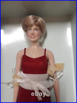 Franklin Mint Princess Diana Doll Red Lame Gown Rare Limited Edition/750 COA