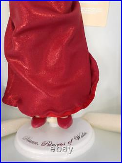 Franklin Mint Princess Diana Doll Red Lame Gown Rare Limited Edition/750 COA