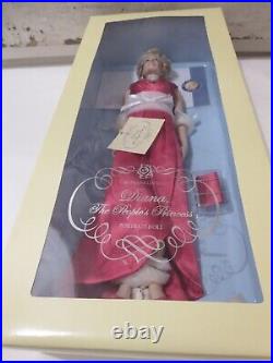 Franklin Mint Princess Diana FUSHIA 16' Vinyl Doll COA PRISTINE condition