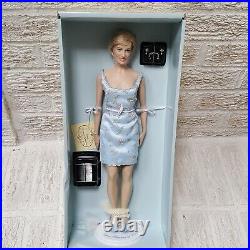 Franklin Mint Princess Diana Grandeur Vinyl Doll 16 blue dress with COA new